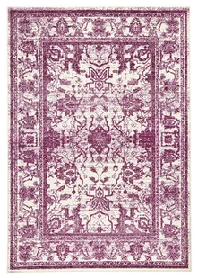 Zala Living Stylowy welurowy dywan Glorious Fioletowy kremowy 102561-140x200 - Dywany - miniaturka - grafika 1