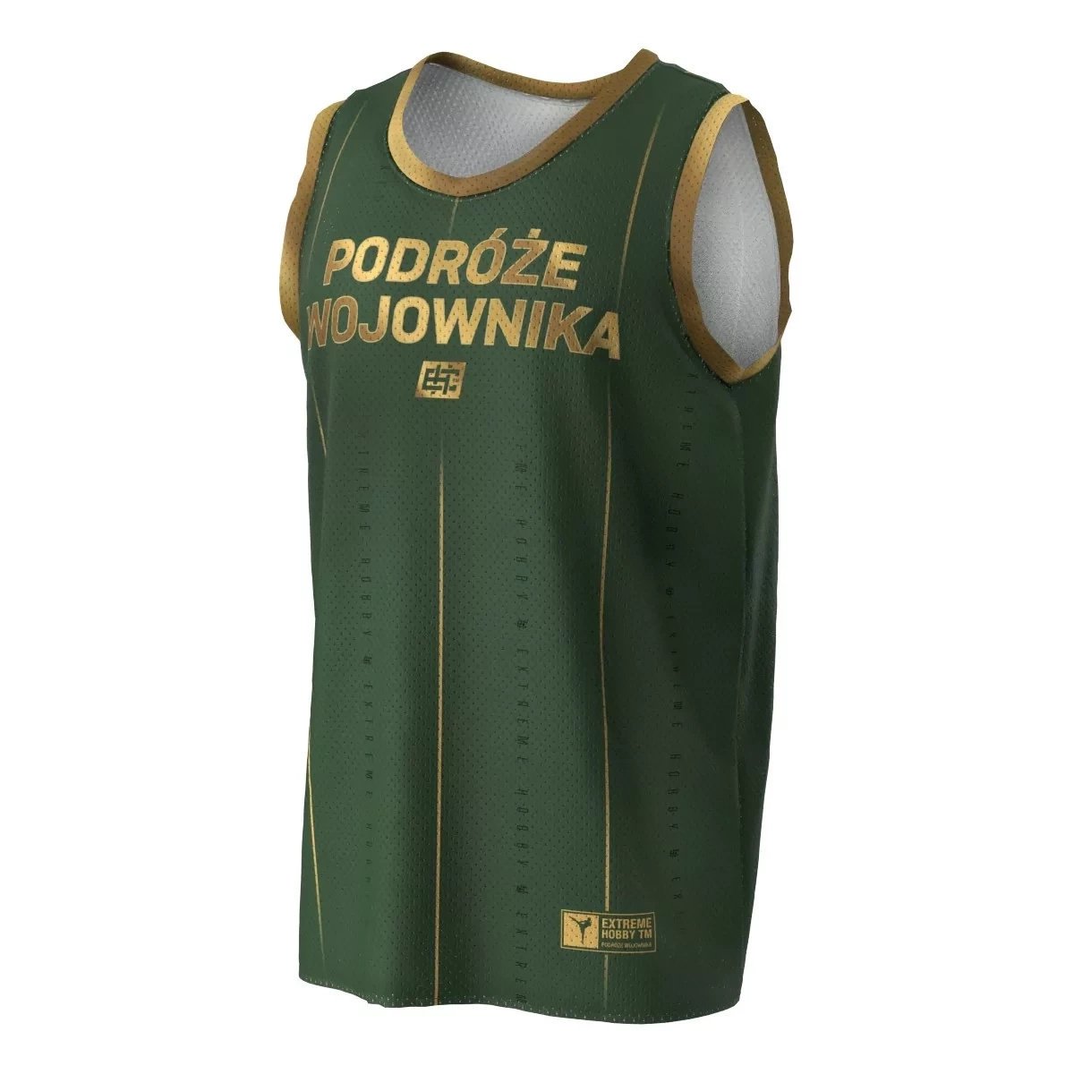 Tank Top Koszykarski EXTREME HOBBY PODRÓŻE WOJOWNIKA zielony-S