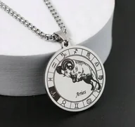 Wisiorki - Naszyjnik wisiorek Znak Zodiaku Baran Aries prezent - miniaturka - grafika 1