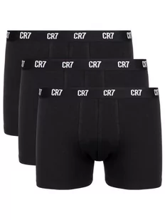 Cristiano Ronaldo CR7 Komplet 3 par bokserek Basic Trunk 3-Pack 8100-49-900 Czarny - Majtki męskie - miniaturka - grafika 1