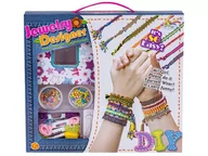 Prace ręczne dla dzieci - Zestaw Do Tworzenia Biżuterii, Bransoletek, Koraliki, Nitki + Akcesoria - miniaturka - grafika 1