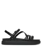 Sandały damskie - Clarks Sandały Aristella Rose 26181259 Czarny - miniaturka - grafika 1
