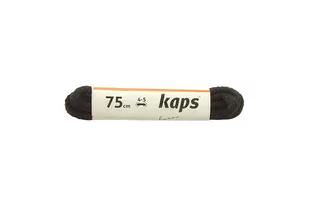 KAPS sznurowadła 75 cm 09_075_200_091 czarny, sznurowadła bawełniane, okrągłe - Kaps - Akcesoria obuwnicze - miniaturka - grafika 1