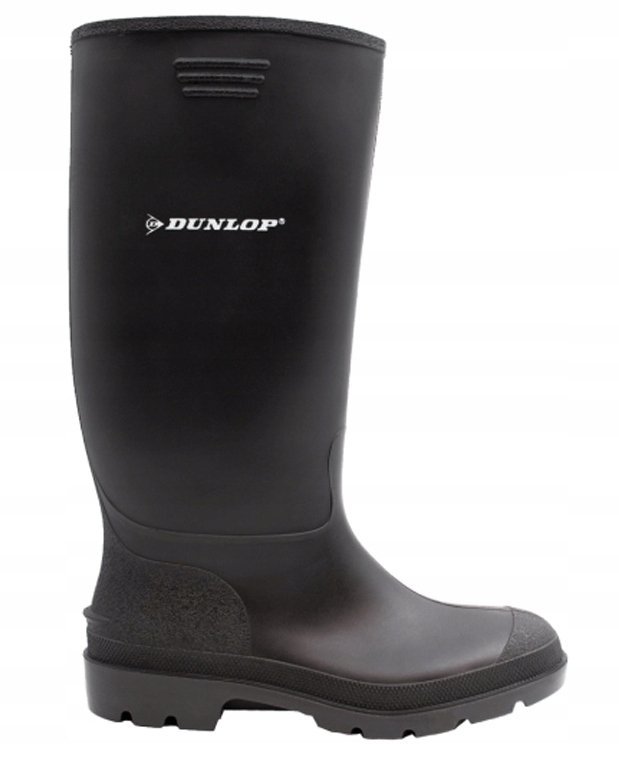 Dunlop Kalosze Wsuwane Gumowe Czarne Męskie 42 Ż6b
