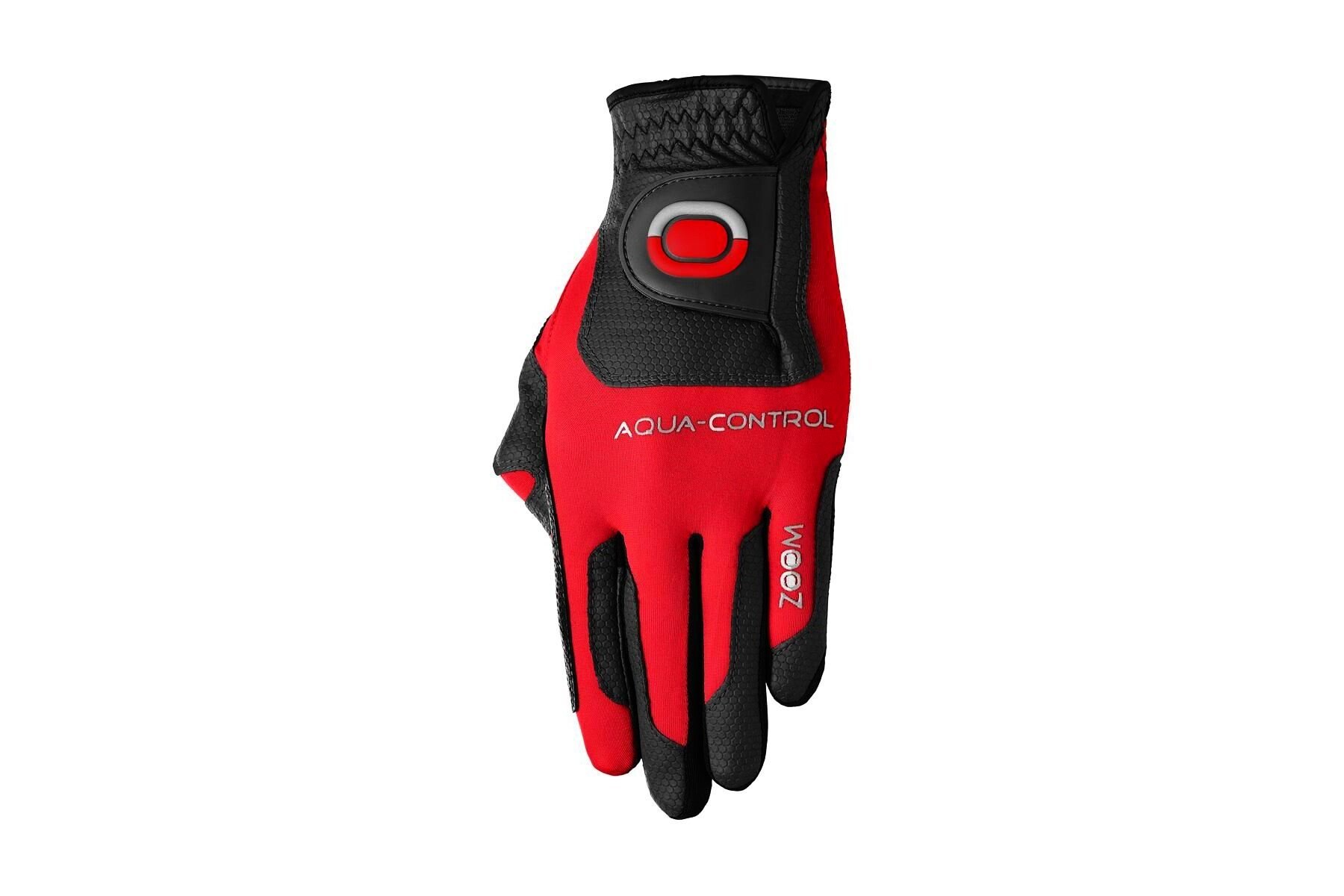 Rękawiczki golfowe Zoom Gloves Aqua Control Black/Red Lewa ręka, Uniwersalny