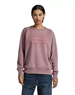 Swetry damskie - G-STAR RAW Women's Raglan Originals sw, sweter damski, fioletowy (Grape Shake A613-D310), L - miniaturka - grafika 1