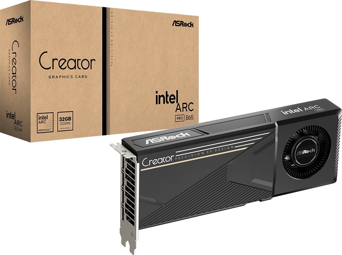 ASRock Arc Pro B65 Creator 32GB GDDR6 B65 CT 32G 90-GA6MZZ-00UANF