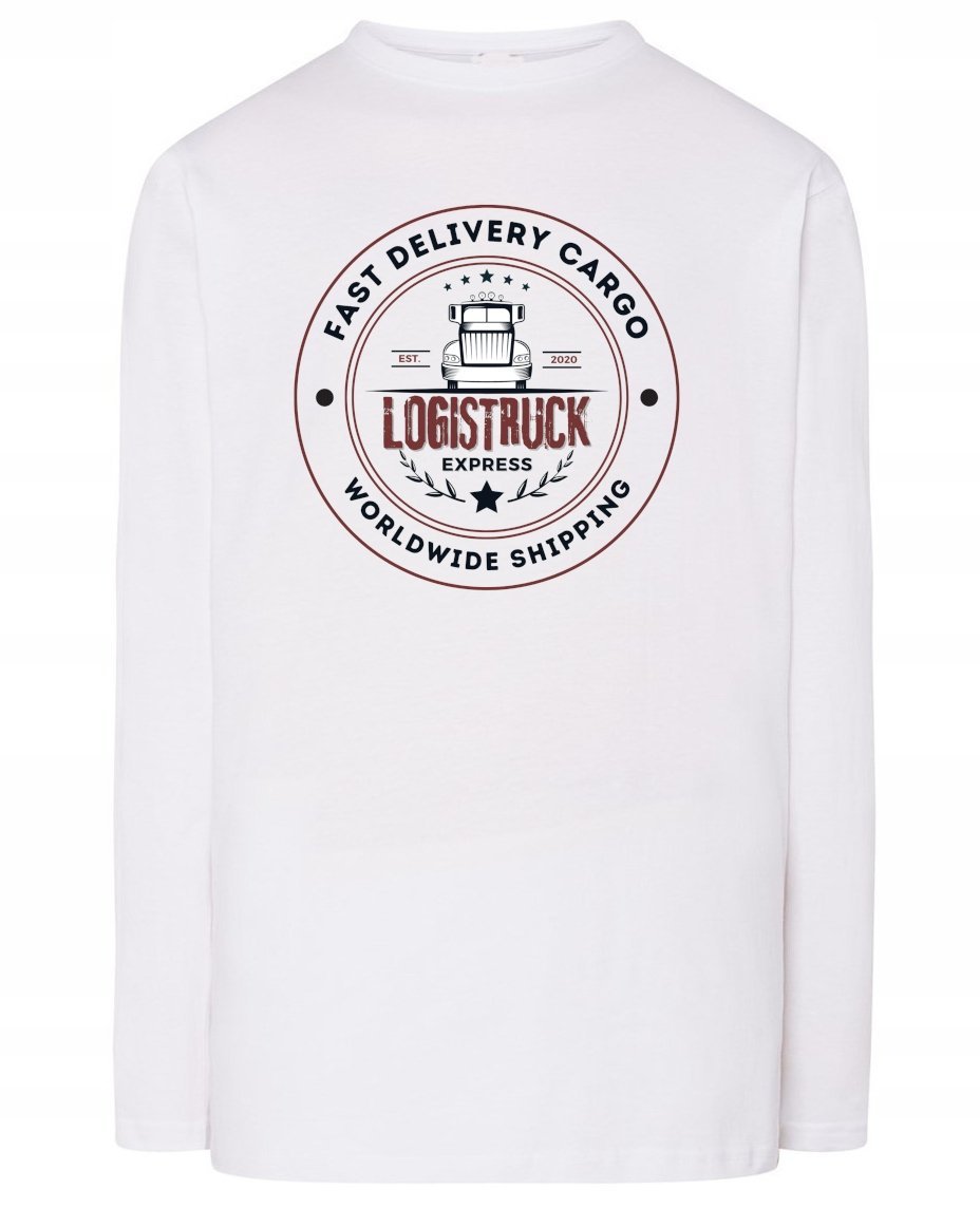 Longsleeve męski nadruk CIĘŻARÓWKA Logistruck XXL