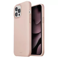 Etui i futerały do telefonów - Uniq etui Lino iPhone 13 Pro / 13 6,1" różowy/blush pink Uni000496 - miniaturka - grafika 1