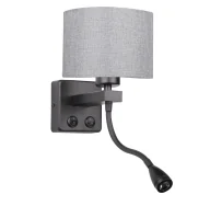 Lampy stojące - Czarna lampka nocna - K239 S0-D65 - miniaturka - grafika 1