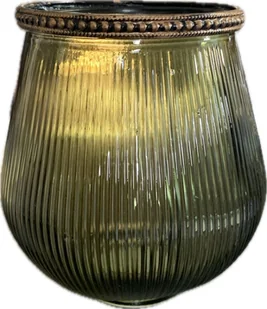 Świecznik na tealighty 14cm zielone - Świeczniki - miniaturka - grafika 1