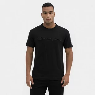 Męski t-shirt z nadrukiem CHAMPION ROCHESTER Crewneck T-shirt - czarny - Koszulki sportowe męskie - miniaturka - grafika 1