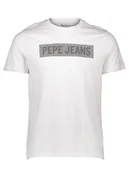 Koszulki męskie - Pepe Jeans Koszulka w kolorze białym - miniaturka - grafika 1