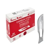 Meble i wyposażenie gabinetów medycznych - Ostrze chirurgiczne 20 sterylne 100szt stal węglowa Swann-Morton - miniaturka - grafika 1