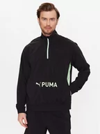 Bluzy sportowe męskie - Puma Bluza techniczna Fit Woven 523106 Czarny Regular Fit - miniaturka - grafika 1