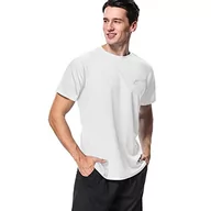 Garnitury - MeetHoo Męska kamizelka surfingowa, koszulka Rash Guard UV UPF 50+, top, ochrona przed słońcem, koszulka z krótkim rękawem, do surfowania, biegania, pływania, biały, XL - miniaturka - grafika 1