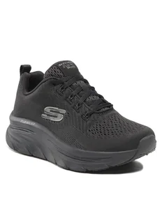 Skechers Damskie trampki D'LUX Walker, czarne, 2 UK - Trampki damskie - miniaturka - grafika 1