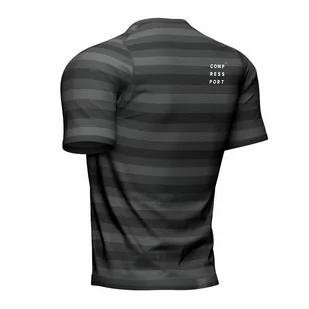 COMPRESSPORT Koszulka biegowa PERFORMANCE SS T-SHIRT czarny - Koszulki sportowe męskie - miniaturka - grafika 11