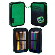 Piórniki - Astra Piórnik Szkolny Podwójny Dwuklapkowy Z Wyposażeniem Etui Z Przyborami Szkolnymi Pixel Hero - miniaturka - grafika 1