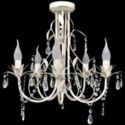 Lampy sufitowe - Vida Lampa wisząca elegancka biała 5 żarówek V-240687 - miniaturka - grafika 1