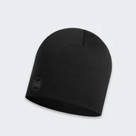 Czapki i chusty sportowe damskie - Czapka wełniana Buff Safety Merino Wool Thermal Solid Black - miniaturka - grafika 1