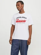 Koszulki męskie - Jack & Jones Koszulka w kolorze białym - miniaturka - grafika 1