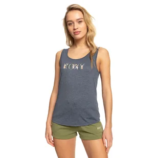 Damska koszulka bez rękawów ROXY LOSING MY MIND J TEES ERJZT05475-BSP0 – Granatowy - Koszulki i topy damskie - miniaturka - grafika 1