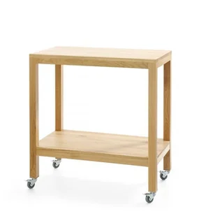 Wózek kelnerski dębowy Madeira 820x460x(h)850 mm - Wózki na żywność - miniaturka - grafika 1