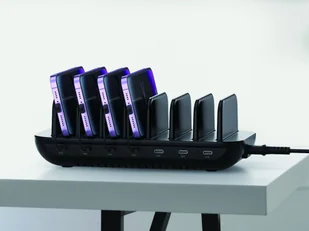 CONCEPTRONIC Ladegerät 7Port 7xUSB-C 160WPD3.0 sw OZUL07B - Huby USB - miniaturka - grafika 1