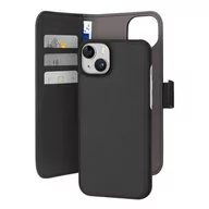 Etui i futerały do telefonów - Etui PURO Wallet Detachable 2w1 do Apple iPhone 15 Plus Czarny - miniaturka - grafika 1