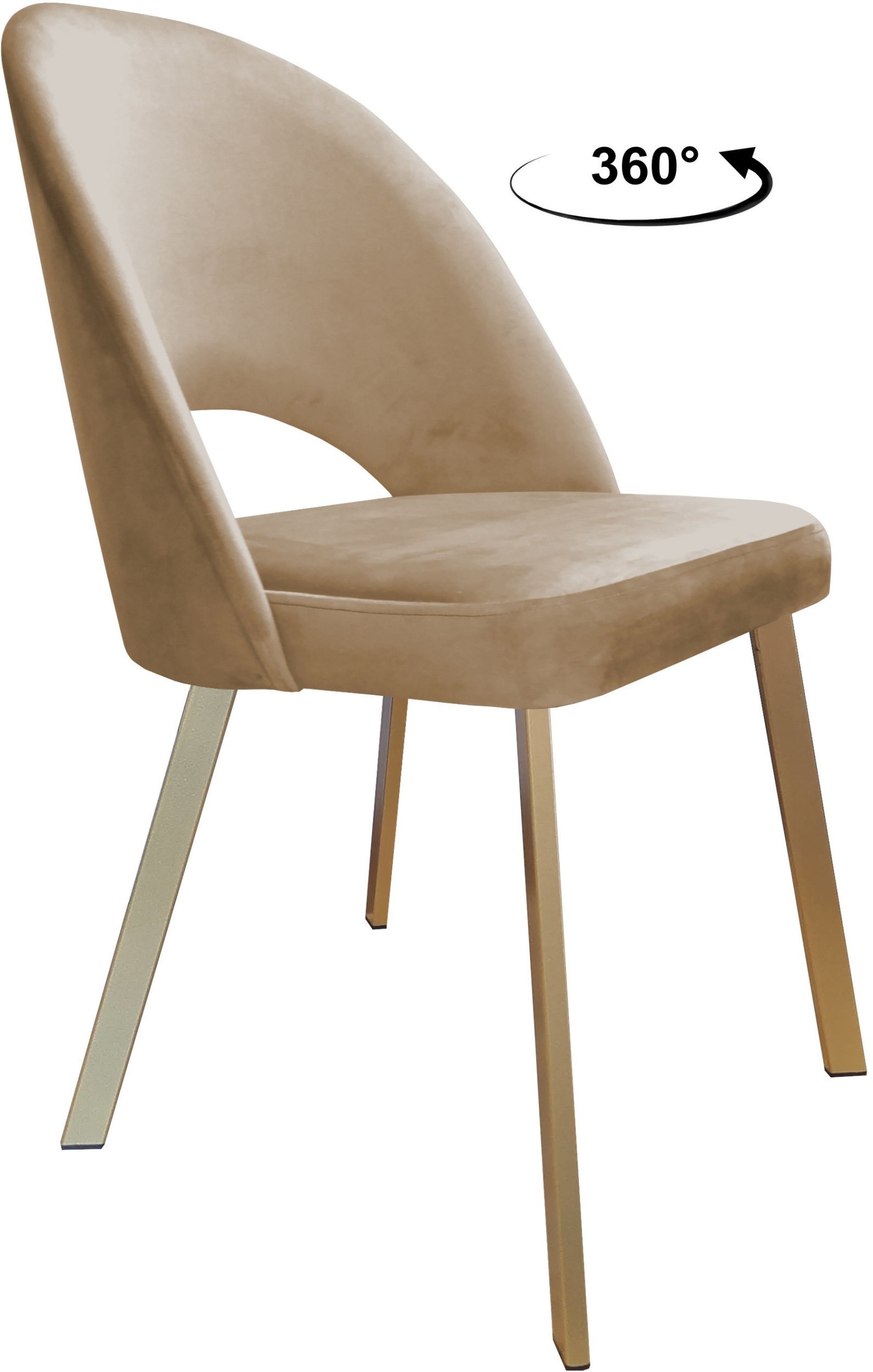 Krzesło obrotowe Polo podstawa Profil złota MG06