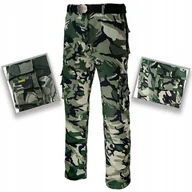 Spodnie męskie - Spodnie Bojówki Funkcyjne Wojskowe Taktyczne Moro podwójne szwy Tramp - miniaturka - grafika 1