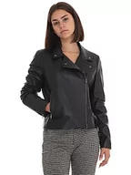 Kurtki damskie - BOSS Damska kurtka skórzana C_saleli1, czarna 1, 40 EU, czarny (Black1), 40 - miniaturka - grafika 1