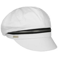 Czapki męskie - Czapka Kaszkiet Zip Cotton by Seeberger, biały, One Size - miniaturka - grafika 1