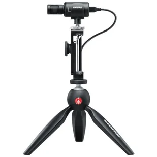 Shure MV88+ zestaw wideo z cyfrowym mikrofonem kondensatorowym stereo do Apple i Android MV88+DIG-VIDKIT - Mikrofony estradowe - miniaturka - grafika 1