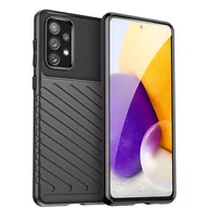 Etui i futerały do telefonów - Thunder Case elastyczne pancerne etui pokrowiec Samsung Galaxy A73 czarny - miniaturka - grafika 1
