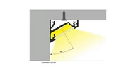 Akcesoria do oświetlenia - Profil aluminiowy led Corner14 kąt 30/60 stopni biały lakierowany kątowy narożny do taśmy led 12mm rgbw TOPMET LUX06240 /2m/ - miniaturka - grafika 1