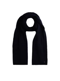 Tommy Hilfiger Szalik Flag Fluffy AW0AW17787 Granatowy - Apaszki i szaliki damskie - miniaturka - grafika 1