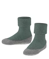 Kapcie damskie - FALKE Cosyshoe dziecięce kapcie, wełna antypoślizgowe wypustki, 1 para, zielone (Dark Jade 7248), 33-34, zielony (Dark Jade 7248), 33-34 - miniaturka - grafika 1