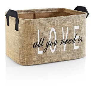 Koszyk do przechowywania z juty 30x22x30 cm – Mioli Decor - Kosze wiklinowe - miniaturka - grafika 1