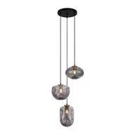 Lampy sufitowe - Italux Hatella PND-112038-3A-BRO+SG PND-112038-3A-BRO+SG - miniaturka - grafika 1