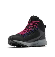 Buty trekkingowe damskie - Columbia Trailstorm Mid Waterproof damskie buty trekkingowe z OMNI-Heat, Czarny Czarny X Czerwony Onion, 40 EU - miniaturka - grafika 1