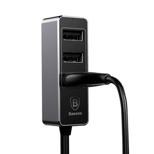 Enjoy Baseus Baseus Together ładowarka samochodowa z przedłużaczem hubem 4x USB 5.5A szary (CCTON-0G) hurtel-37937-0 - Ładowarki samochodowe - miniaturka - grafika 16