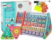 Zabawki interaktywne dla dzieci - Import LEANToys Edukacyjna Półka Trójkąt Liczydło Litery Przedmioty Zwierzęta 9804 - miniaturka - grafika 1
