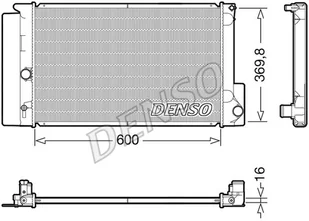 Chłodnica, układ chłodzenia silnika Denso DRM50126 - Układ chłodzenia - akcesoria - miniaturka - grafika 1