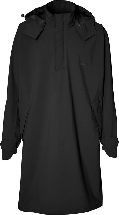 Basil Ponczo przeciwdeszczowe unisex BASIL MOSSE BICYCLE RAIN PONCHO UNISEX 100% waterproof jet black Rozmiar: XL/XXL