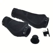 Inne - TEMU 1 Para Czarnych Gumowych Uchwytów Do Jazdy Na Rowerze, Ergonomicznych Uchwytów Do Uchwytów Na Rowerze Górskim, Antypoślizgowych Uchwytów Do - miniaturka - grafika 1