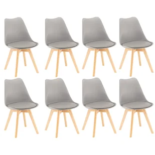 Silla étkezőszék 8 db szürke színben - Krzesła Silla étkezőszék 8 db szürke színben - Krzesła - miniaturka - grafika 1