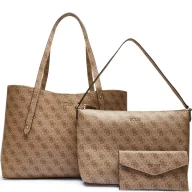 Torebki damskie - Guess Shopperka 2w1 + saszetka BRENTON - miniaturka - grafika 1