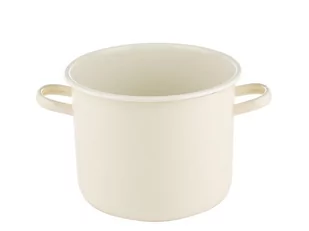 Fl1 GARNEK EMALIOWANY PROSTY GŁADKI FORTE B/P KREMOWY 20CM 5L 000-GAR-1501/20K - Garnki - miniaturka - grafika 1
